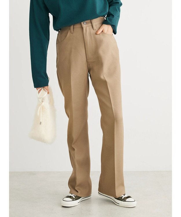 Green Parks ■別注Ｗｒａｎｇｌｅｒ　ＦＬＡＲＥ　ＰＡＮＴＳ Beige