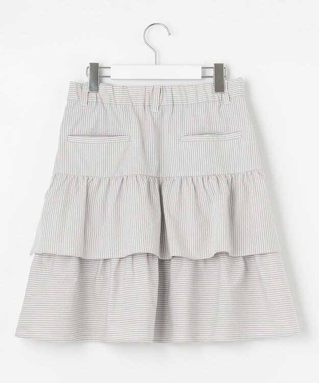 23区GOLF 【WOMEN】【23Fondation/WEB&一部店舗限定】ティアード スカート ライトグレー系2