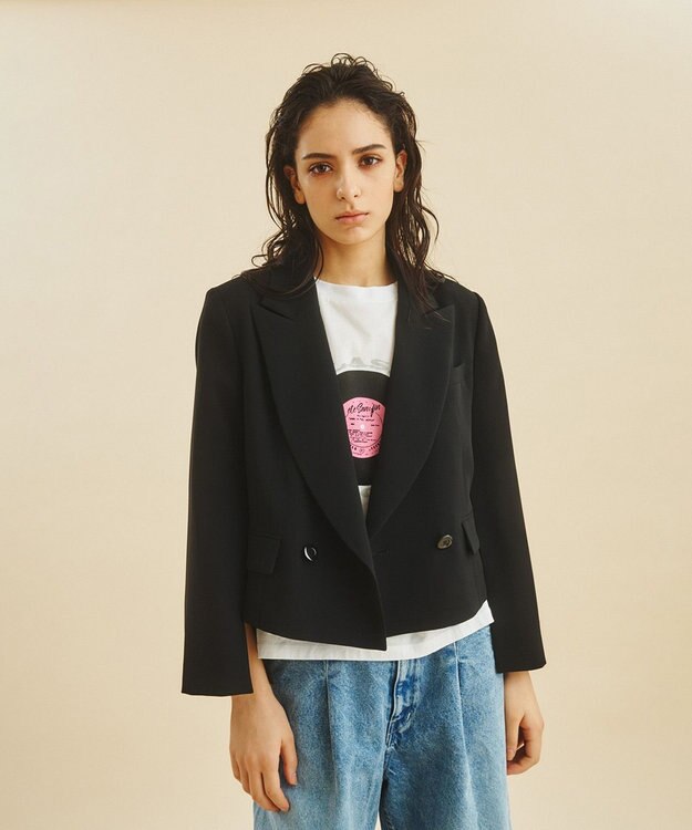 GRACE CONTINENTAL ミリタリーショートジャケット ブラック