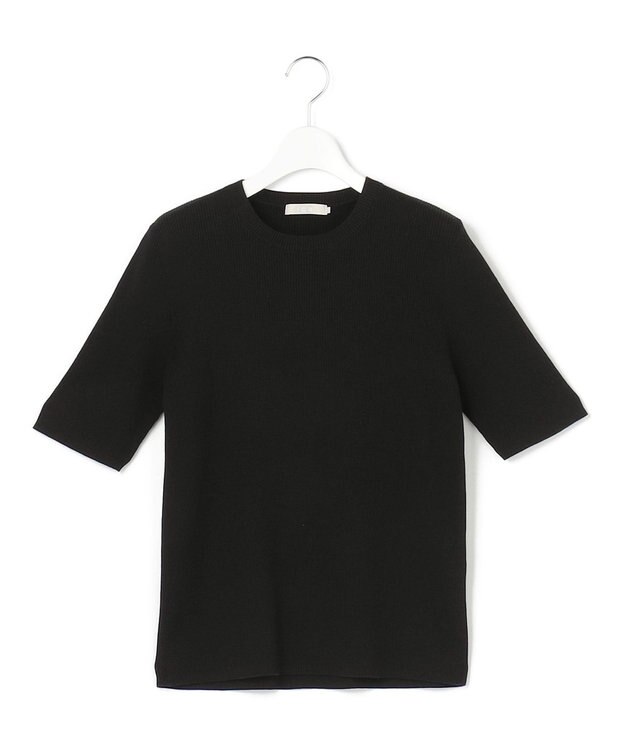 ICB L オーガニックコットン リブニット ブラック