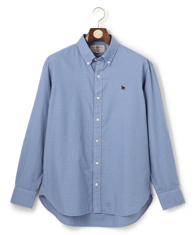 J.PRESS MEN このさりげなさが大人気【IVY COLLECTION】【UNISEX】バックブルチェックガーメントダイ シャツ / B.D. ブルー系3
