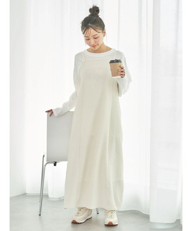 earth music&ecology なみなみ柄キャミワンピース