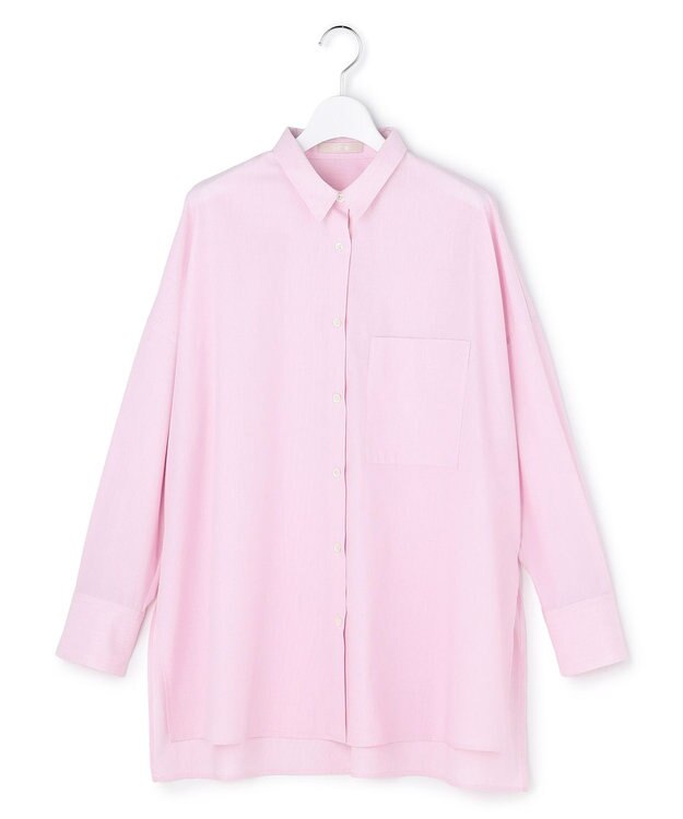 ICB 【先行予約】 クリーンブロード ポンチョシャツ ライトピンクストライプ