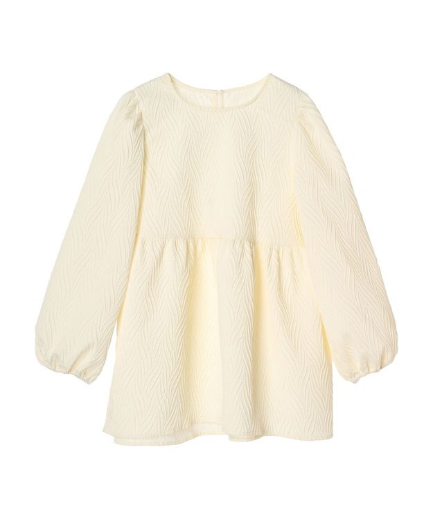 Green Parks ・ＥＬＥＮＣＡＲＥ　ＤＵＥ　フクレジャカードブラウス Ivory