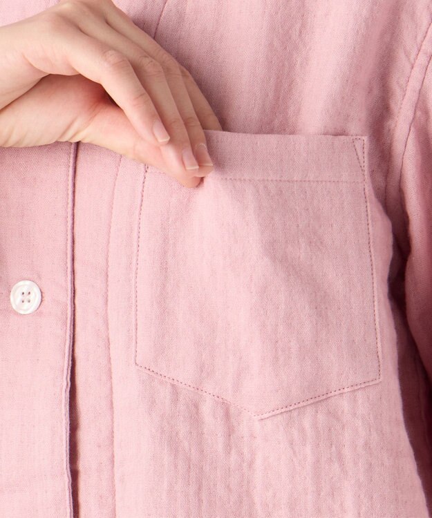 UCHINO マシュマロガーゼベーシックレディスパジャマ ピンクグレー