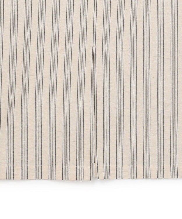 J.PRESS YORK STREET 【WOMEN】リネンストライプ ノースリーブ ワンピース アイボリー系1