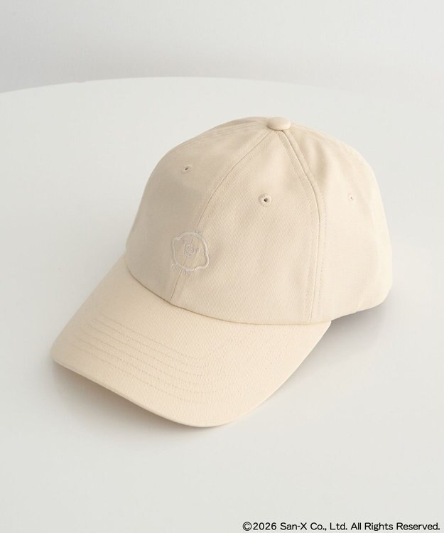 earth music&ecology 【予約】リラックマ×earth ワンポイント刺?キャップ アイボリー