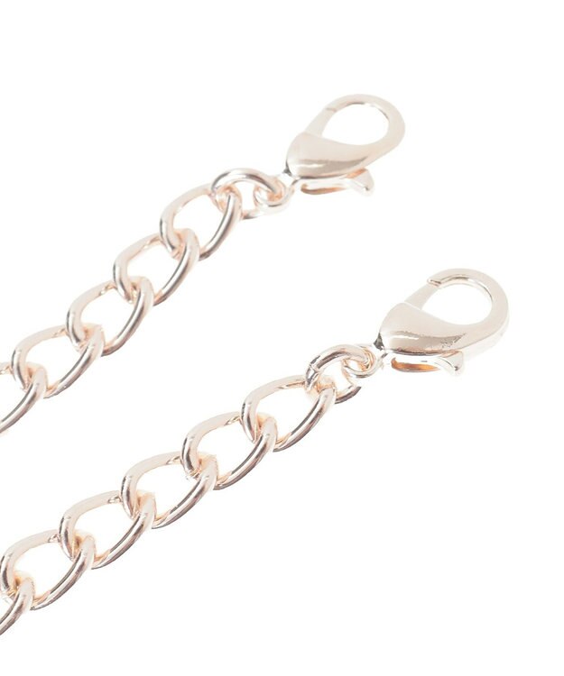 Maison de FLEUR ピンクマニアビジューリボンパールバッグチャーム Pink