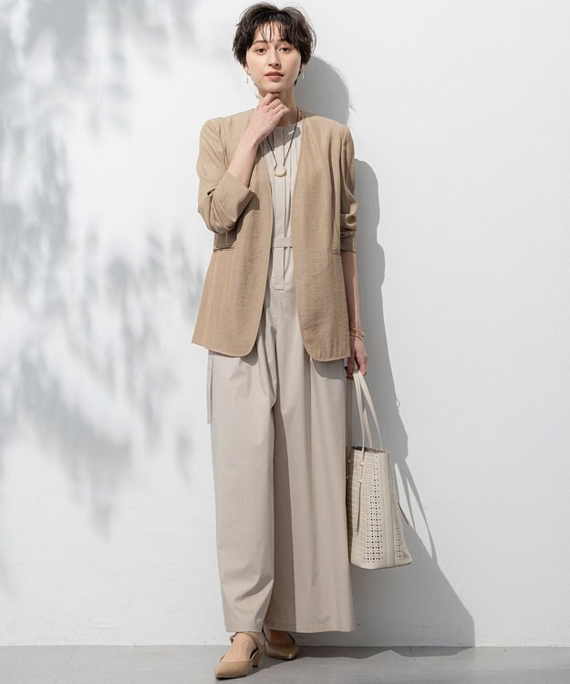 23区 【GOLD LABEL】ナチュラルシャンブレー ジャケット ベージュ系