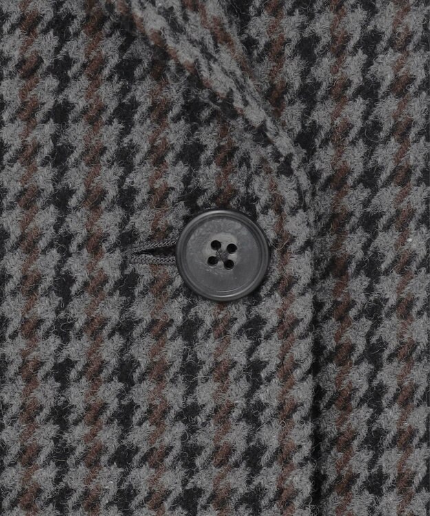 J.PRESS LADIES ツイード チェック Pコート グレー系3