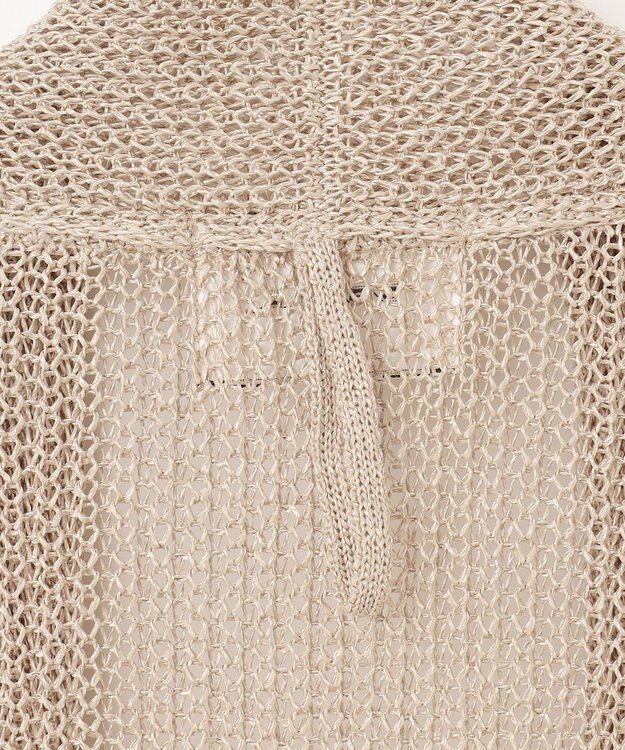 BEIGE， OPTICAL / ロングカーディガン Flax