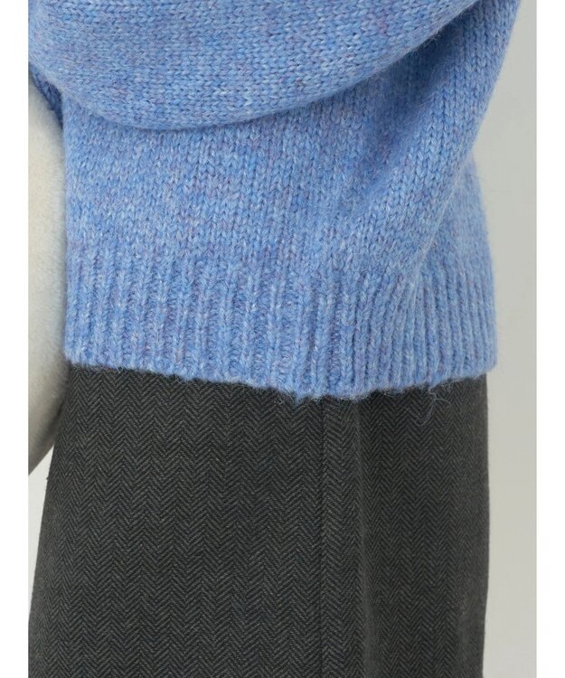 earth music&ecology ファンシーヤーンメランジプルオーバー Blue