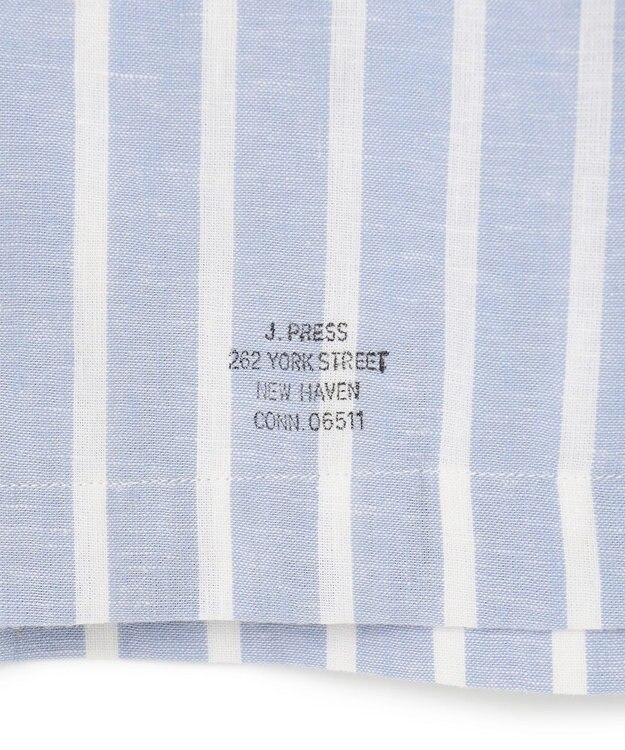 J.PRESS MEN 【HYBRID LINEN】オープンカラーシャツ サックスブルー系1