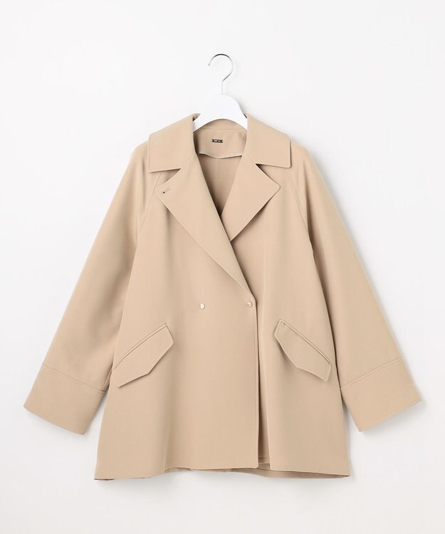 ANY SIS 【2WAY】エレカジストレッチミドルトレンチ コート ベージュ