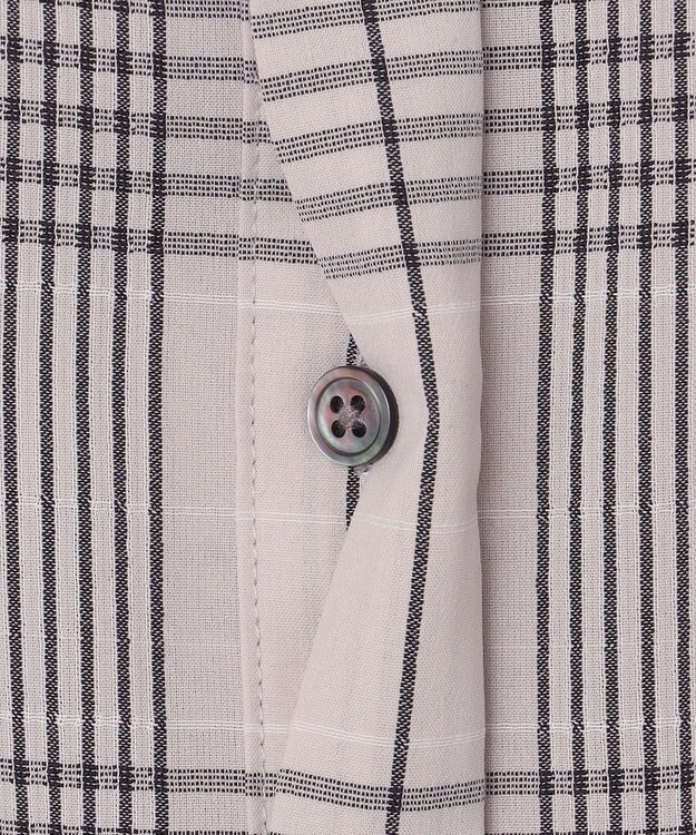 J.PRESS LADIES 【洗える・イージーケア】ドライタッチ ドビーチェック ブラウス ライトグレー系3