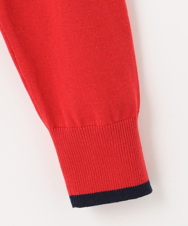 23区GOLF 嬉しいインナー付き【ニット＋吸湿発熱インナー】ニット ツインセット オレンジ系