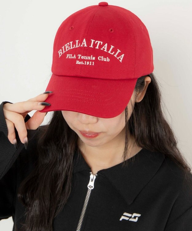 WEGO 別注FILAロゴキャップ レッド