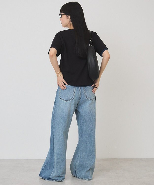 AMERICAN HOLIC 【2点セット】レイヤードシアーTシャツ Black