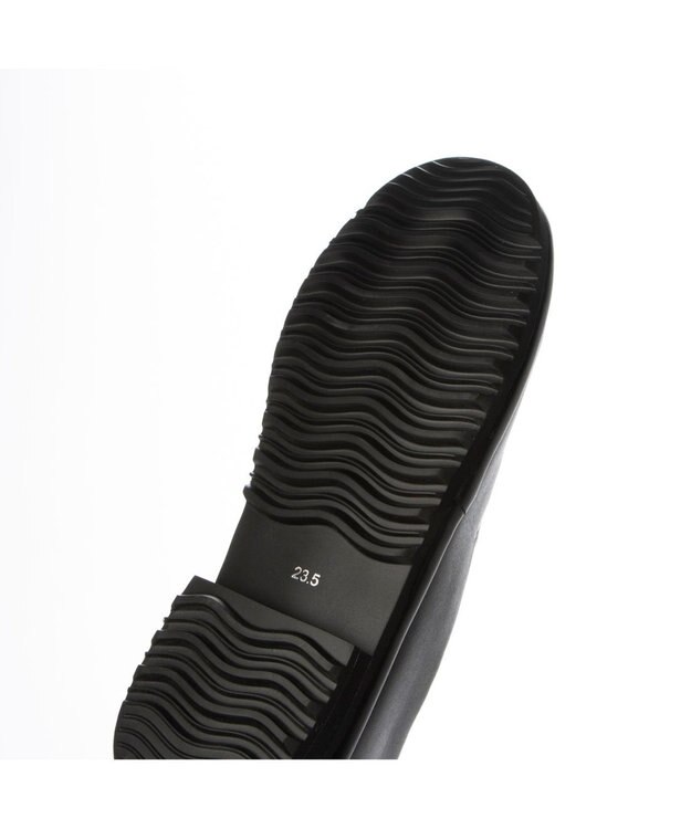 ing <ing>【サスティナブル】ボリュームソールスリッポンシューズ ブラック