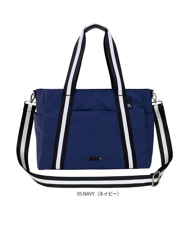 ROOTOTE 1478【撥水・A4サイズ収納】LT.アーキャトル.7ポケッツ-テープ-A 05：ネイビー