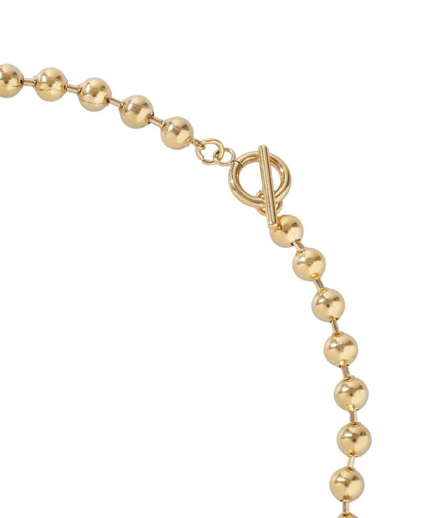 AMERICAN HOLIC 【ステンレス】ボールチェーンマンテルネックレス Gold