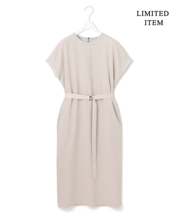 ICB L 【WEB限定・接触冷感・UVケア・速乾・防シワ・洗える】 FluidBackSatin  ワンピース トープ系