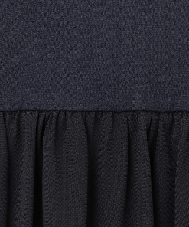 組曲 【WEB限定】コンビネーションコクーンワンピース ネイビー系