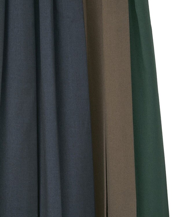 AMERICAN HOLIC 【選べる丈】ブロッキングプリーツスカート Navy