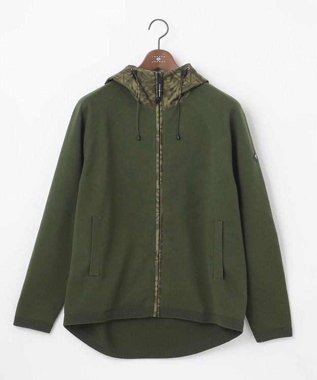 JOSEPH ABBOUD MOUNTAIN 【UNISEX】高機能 アウトドアニットパーカー オリーブ系