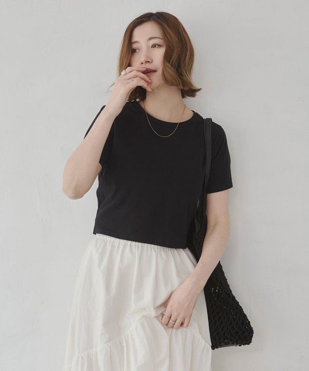 WEGO 【7色/SMLサイズ展開】コンパクトフィットT ブラック