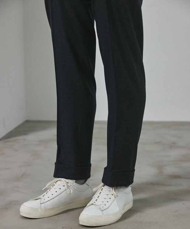 GOTAIRIKU 【保温性/ストレッチ/シワになりにくい】サキソニーストレッチパンツ_1タック(25年モデル） グレー系