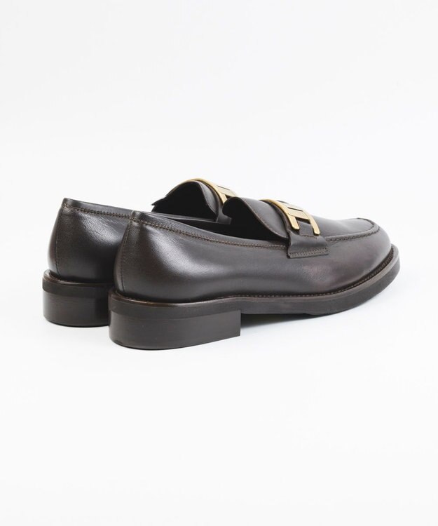 BONTRE 【Oggi 2月号掲載】【LucaGrossi/ルカグロッシ】幾何学ビットローファー/K072M-UA ダークブラウン