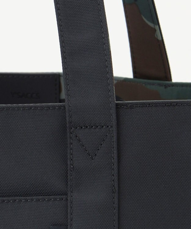 Y'SACCS ポリエステルキャンバス　リバーシブルトートバッグ ブラック