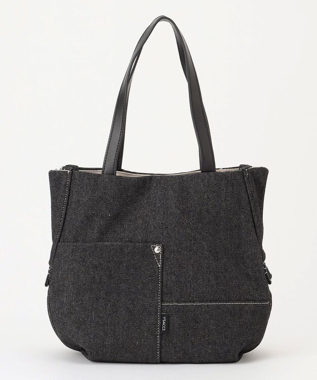 Y'SACCS デニムトートバッグ　Sサイズ ブラック【WEB限定カラー】