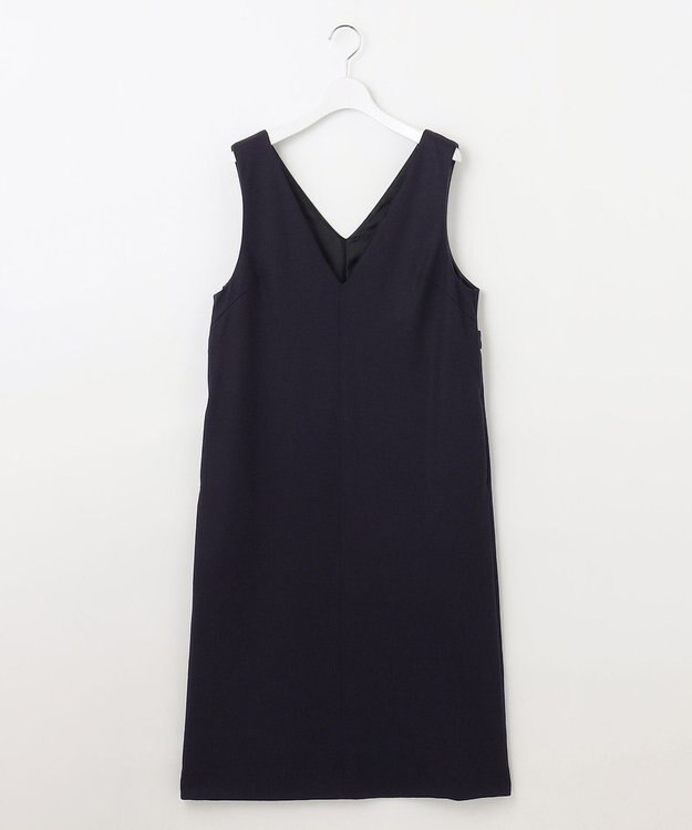 J.PRESS LADIES S 【洗える】ウールスムース ジャンパースカート ネイビー系