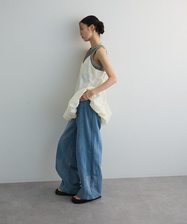 Green Parks 裾バルーンキャミワンピース White