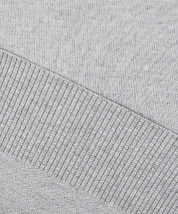 J.PRESS MEN 【FLEX YARN】フルジップカーディガン ライトグレー系