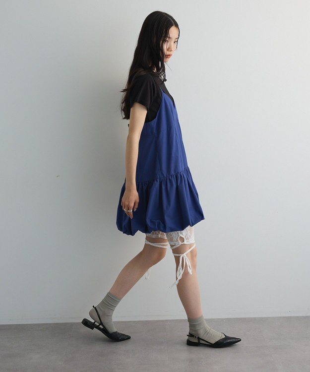 Green Parks 裾バルーンキャミワンピース White