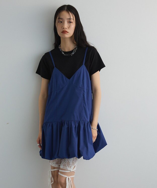 Green Parks 裾バルーンキャミワンピース Blue