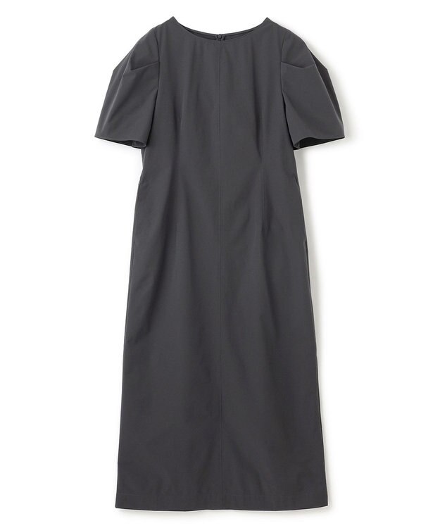 UNFILO L 【mi-molletコラボ】FINE MOVE Iラインワンピース チャコール