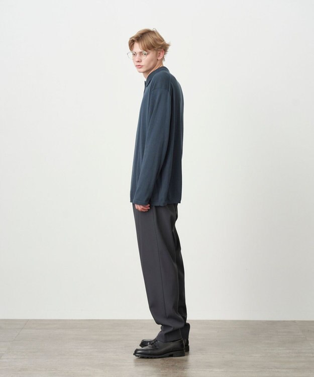 ATON BACK SATIN | スタンダードパンツ - UNISEX CHARCOAL GRAY