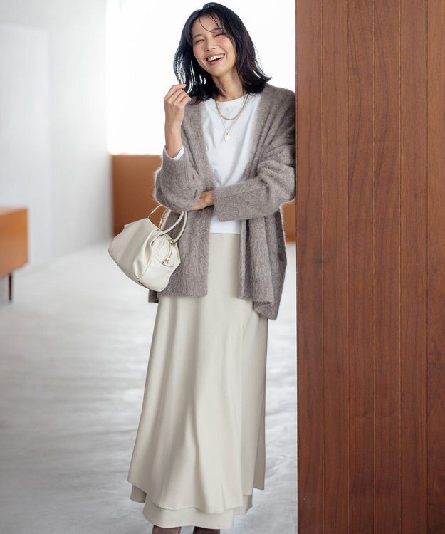 23区 【SLOW/一部店舗限定】ヴィンテージツイル スカート ベージュ系