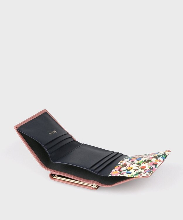 Paul Smith マーガレットプリントトリム 3つ折り財布 ピンク