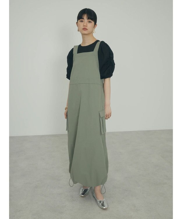 Green Parks ａ．ポケット付きジャンスカ Khaki