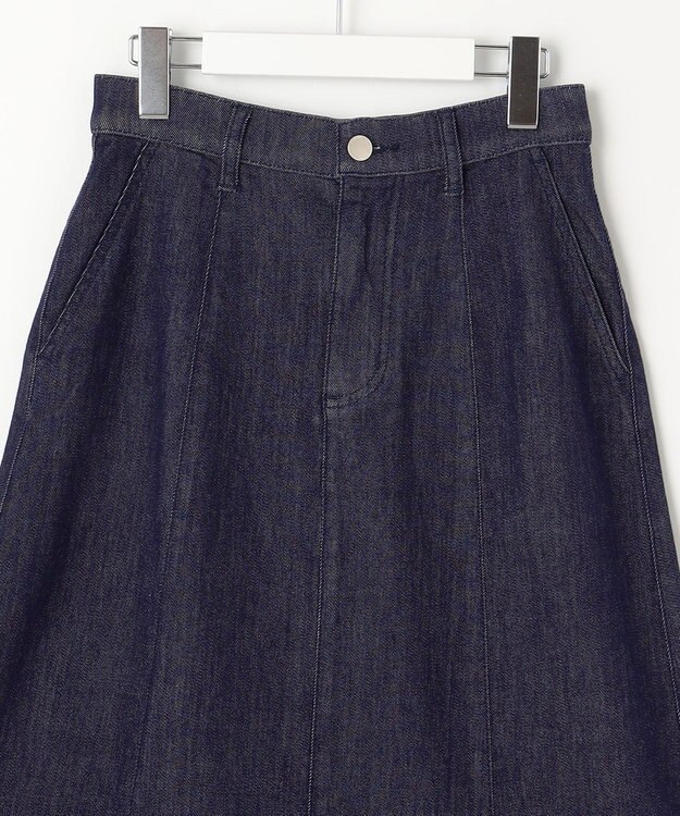 自由区 【洗える】ウスカルデニム スカート インディゴ