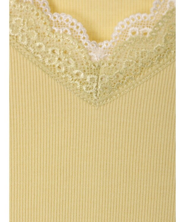 earth music&ecology ダブルレースタンクトップ Yellow