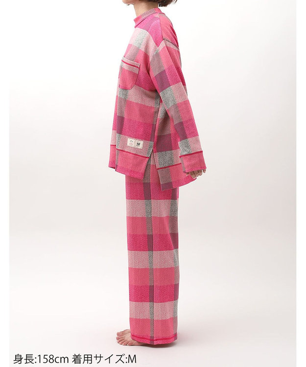 WACOAL パジャマ 【AVOCA×ワコール】 長袖 長ズボン 綿混(本体) レディース BDW747 /ワコール ピンク