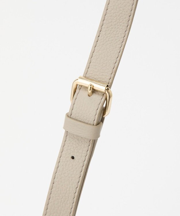 russet 【2025AW新作】レザー横長ショルダーバッグ(CE-1628) GrayBeige