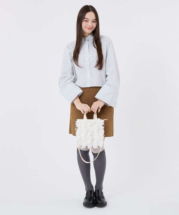 LeSportsac RUFFLE MINI N/S TOTE/メレンゲレースラッフル メレンゲレースラッフル