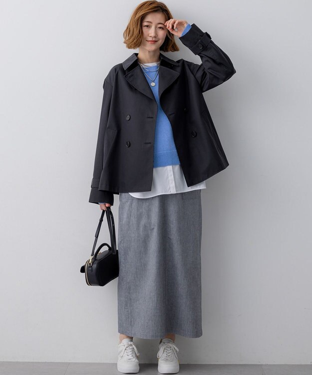 23区 【先行予約】フラップポケット2WAY ショルダーバッグ ブラック系